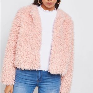 Pink Faux Fur Jacket